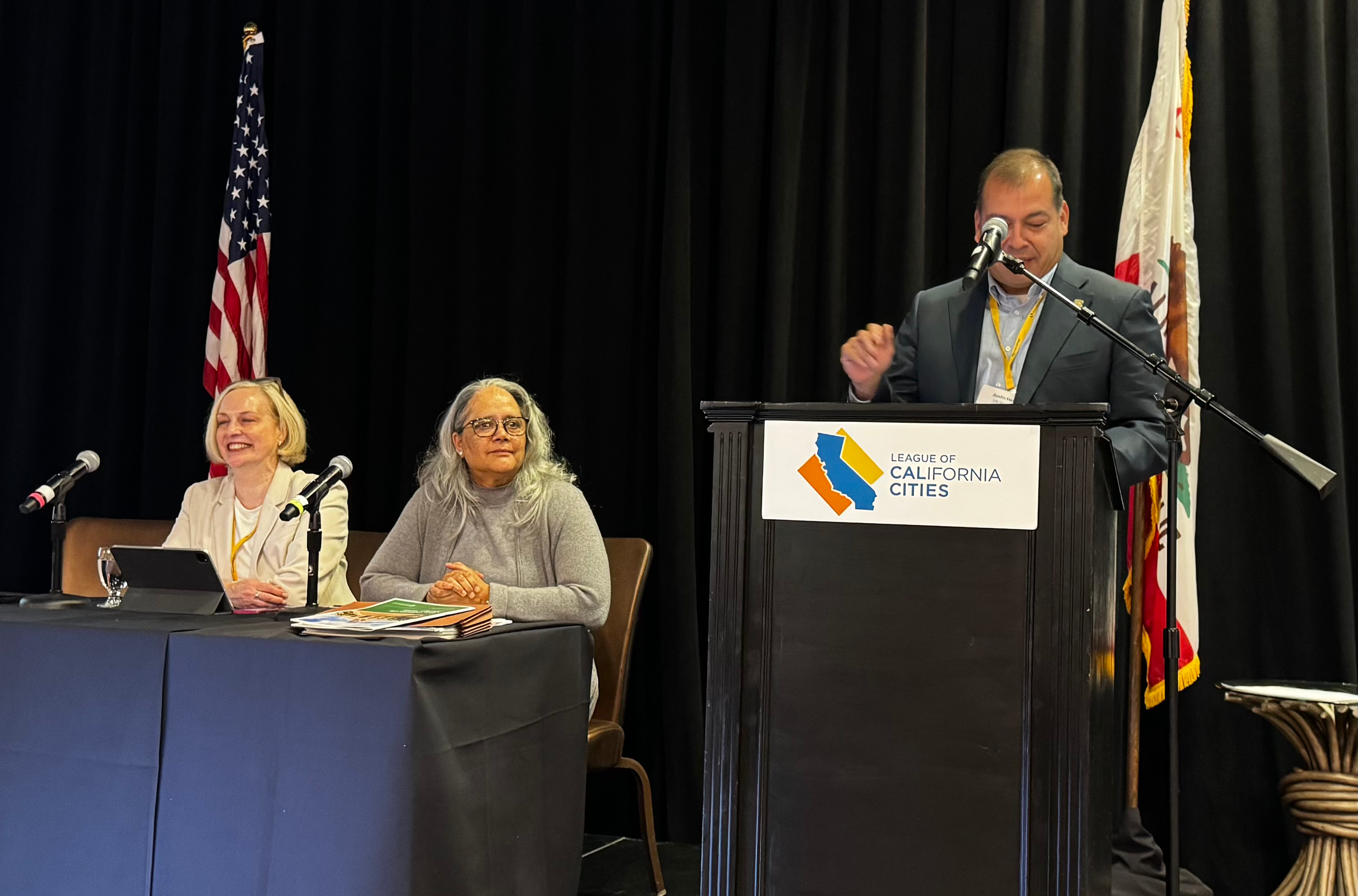 Bipasa Nadon, center, at the 2026 LOCC Conference