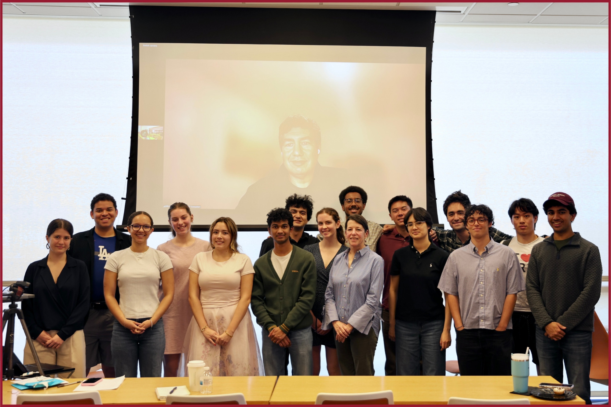 Students with Deborah Gonzalez and Eric Figueroa