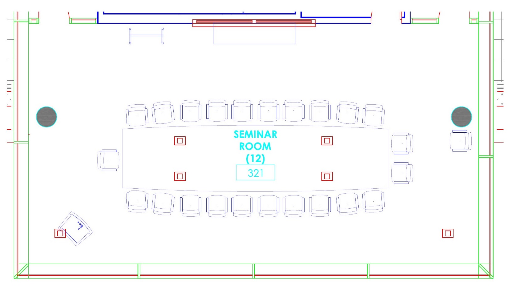 Seating chart for Kravis 321